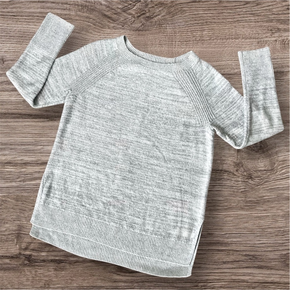 Lou & Grey Light Gray Tunic High-Low Sweater Size M